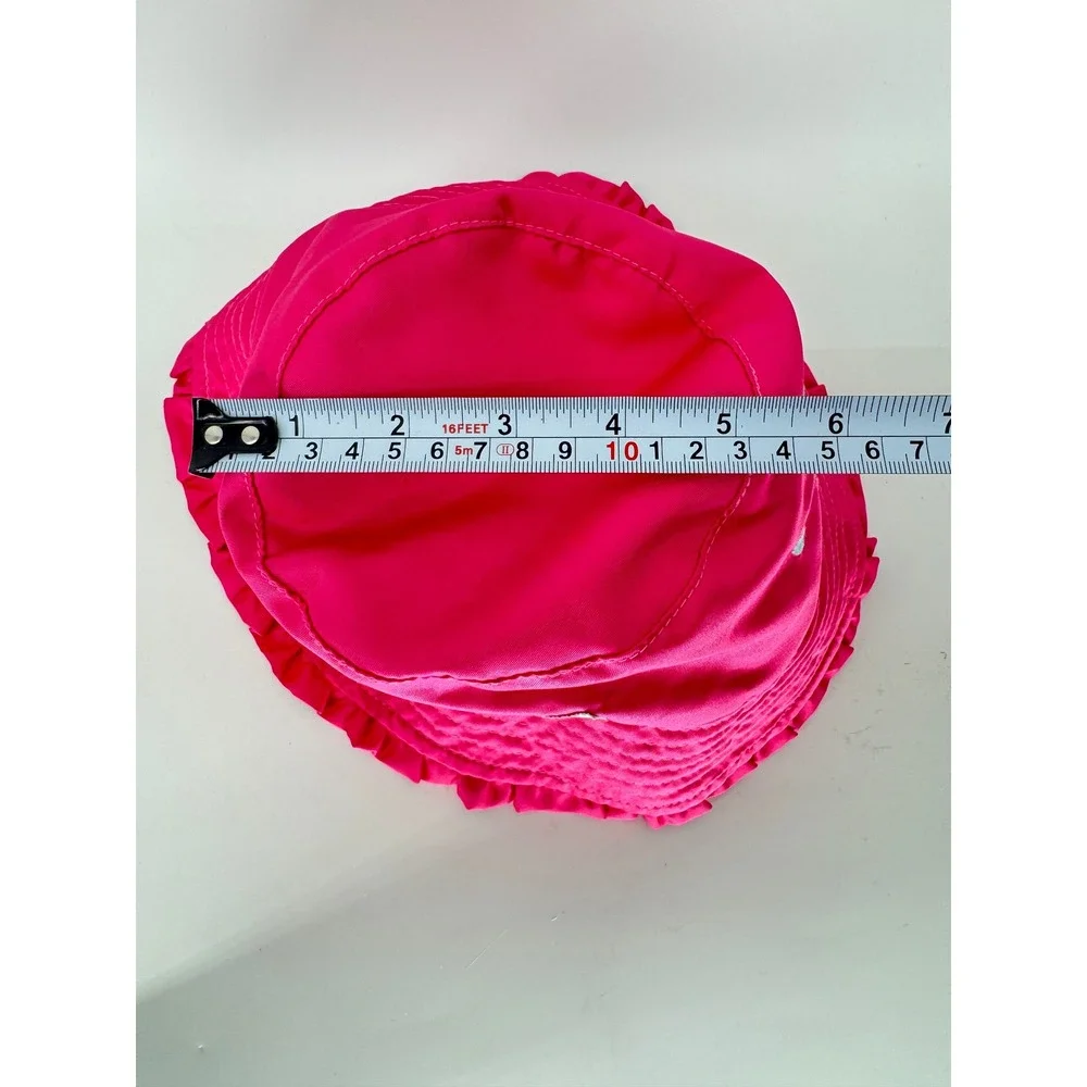 UV Skinz Sun Hat Kids S Pink Floral Ruffle UPF 50+ Bucket Swim Beach Girls